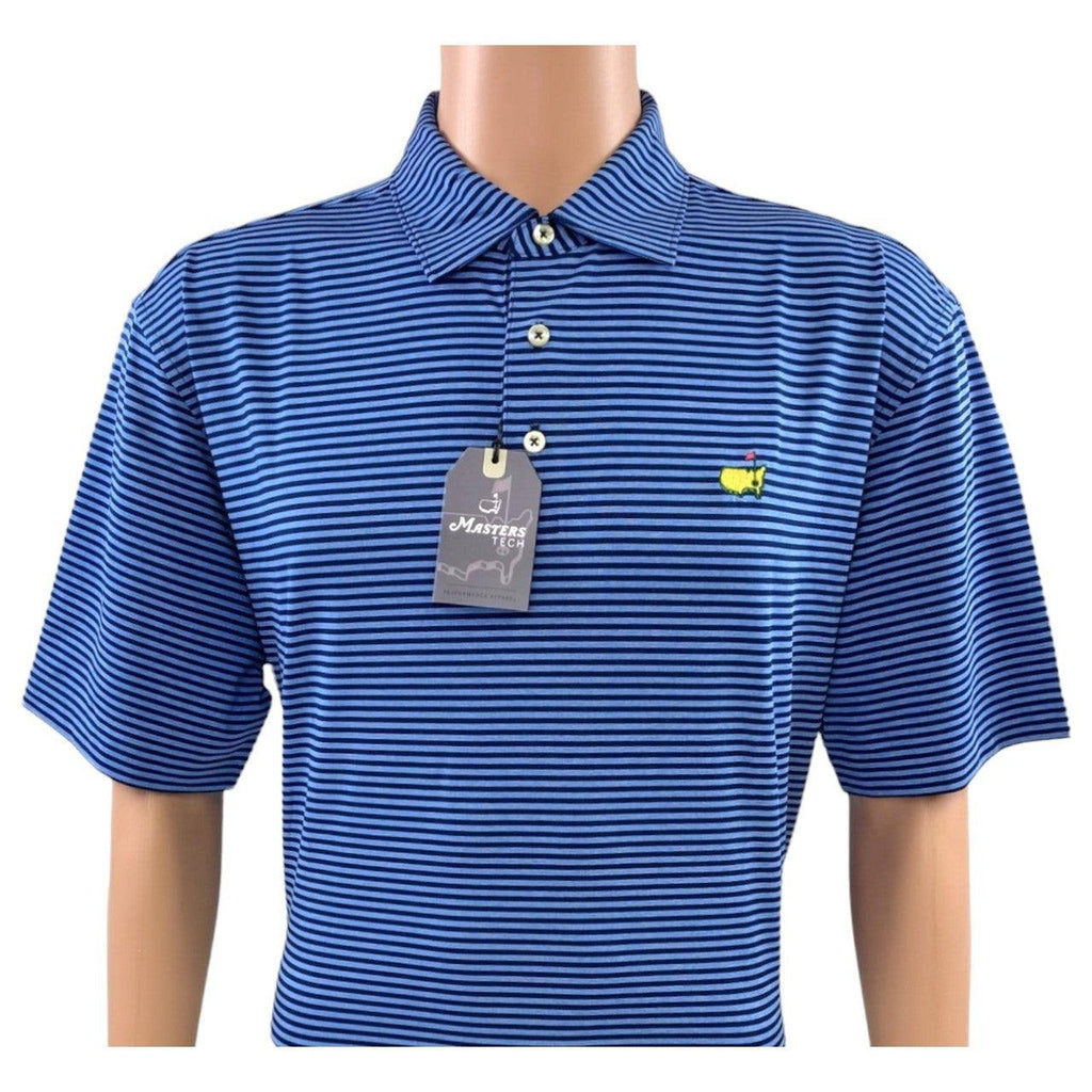 2025 Masters Peter Millar Blue Patterned Performance Tech Polo