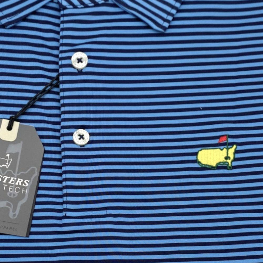 2025 Masters Peter Millar Blue Patterned Performance Tech Polo