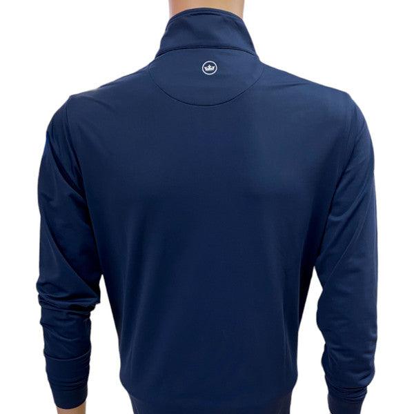 Masters Peter Millar Crown Sport Navy Blue 1/4 Zip Performance Tech Pullover