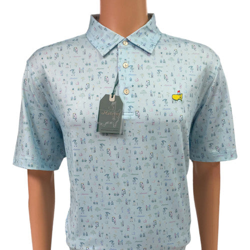 2025 Masters Tech Golf Polo – Patrons Pattern Performance Shirt