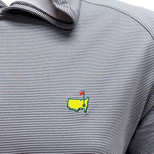 Masters Peter Millar Grey Micro Stripe Performance Tech Hoodie – 2025 Edition