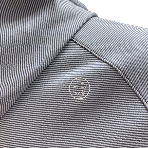 Masters Peter Millar Grey Micro Stripe Performance Tech Hoodie – 2025 Edition