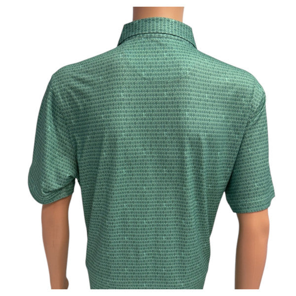 Masters Performance Tech Green with Chair Pattern Polo
