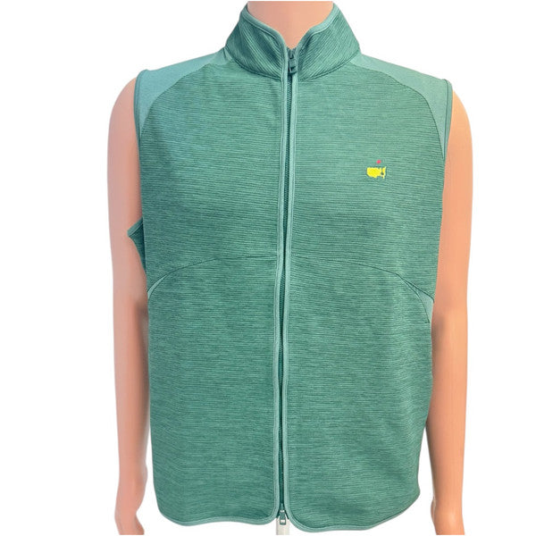 Masters Peter Millar Textured Green Full-Zip Performance Vest – 2025 Edition