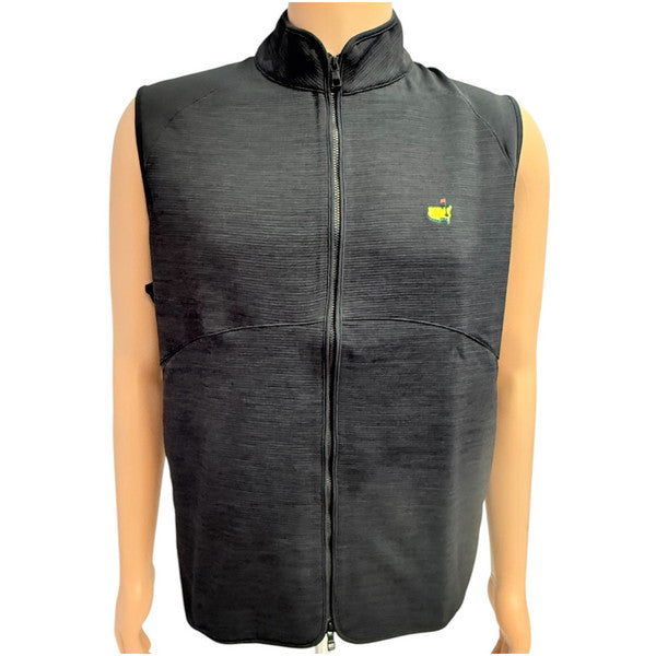 Masters Peter Millar Textured Black Full-Zip Performance Vest – 2025 Collection