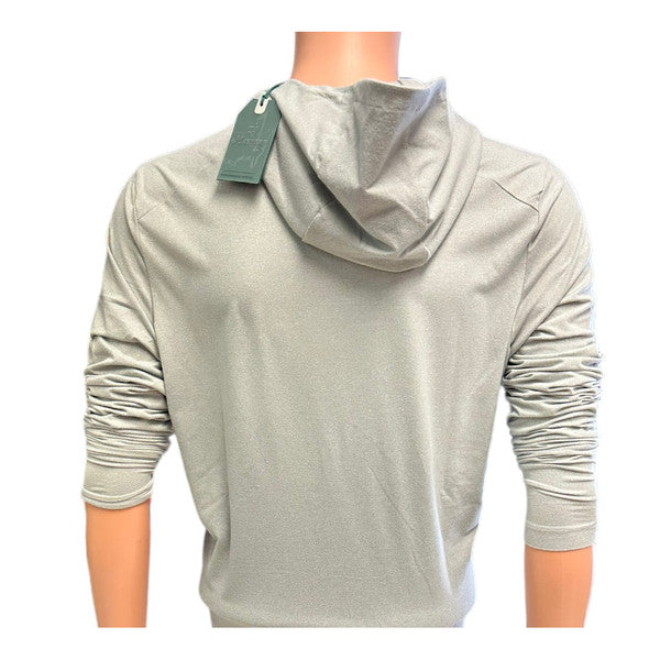 2025 Masters Tech Lightweight Golf Hoodie – Heathered Grey Performance Pullover