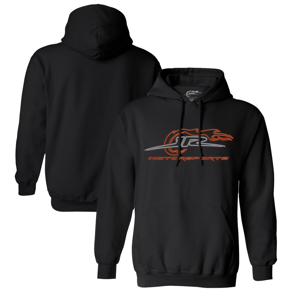 Men's JR Motorsports Official Team Apparel Black Neon Logo Pullover Hoodie
