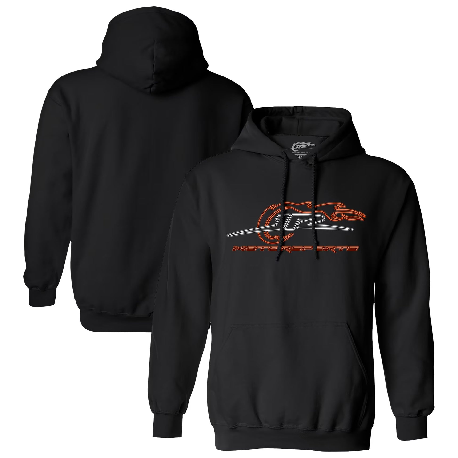 Men's JR Motorsports Official Team Apparel Black Neon Logo Pullover Hoodie