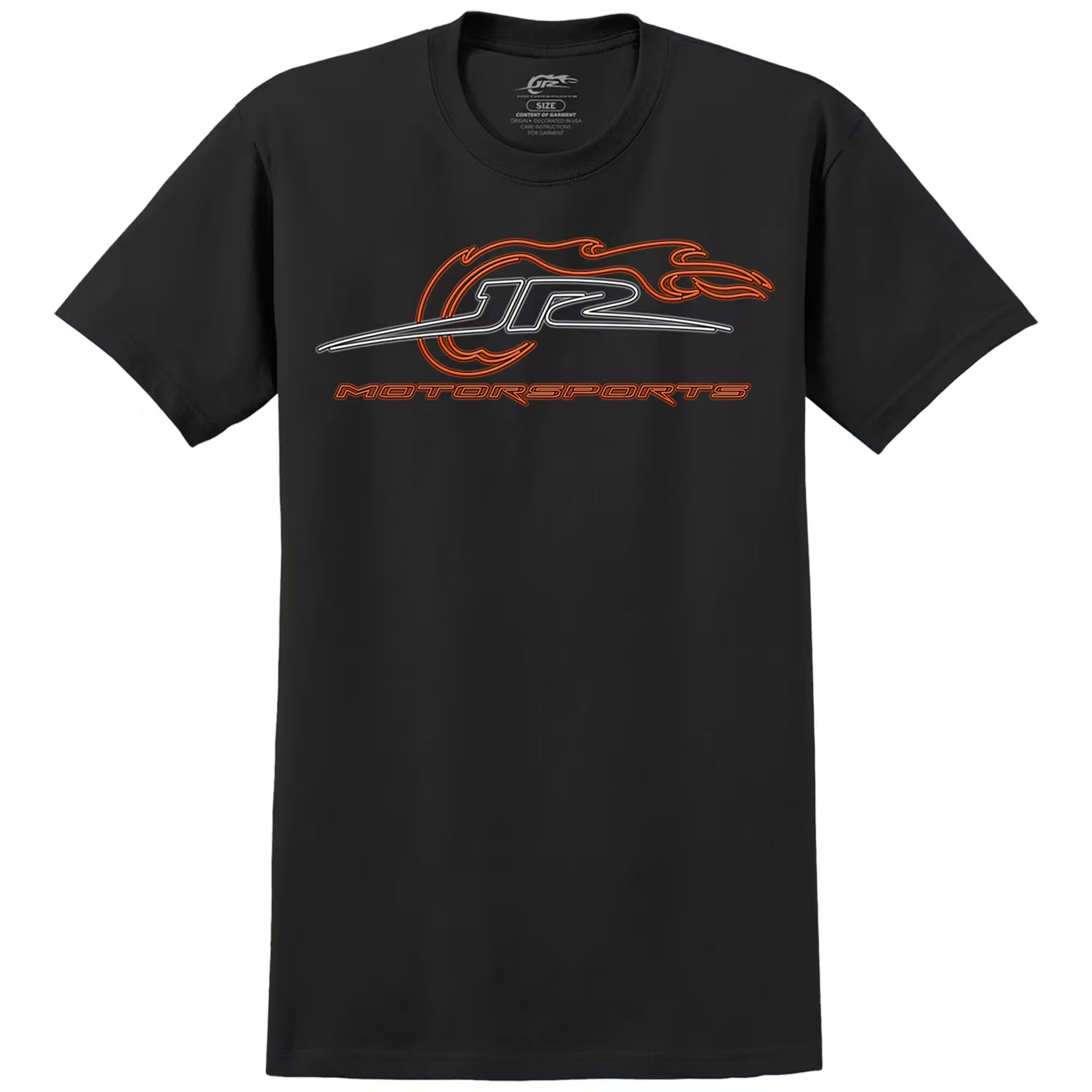 Men's JR Motorsports Official Team Apparel Black Neon Logo T-Shirt