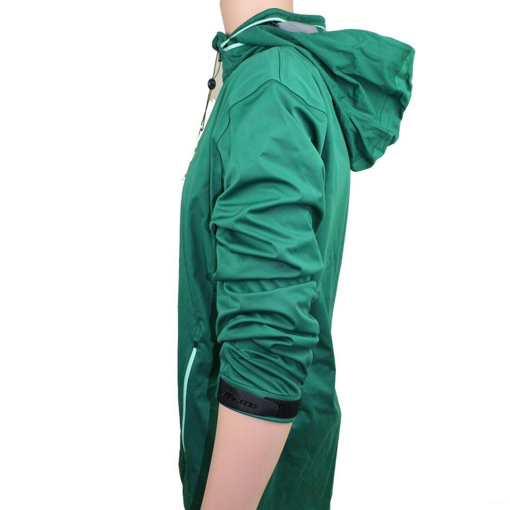 Masters Tech Green Full Zip Wind Jacket with Stowable Hood