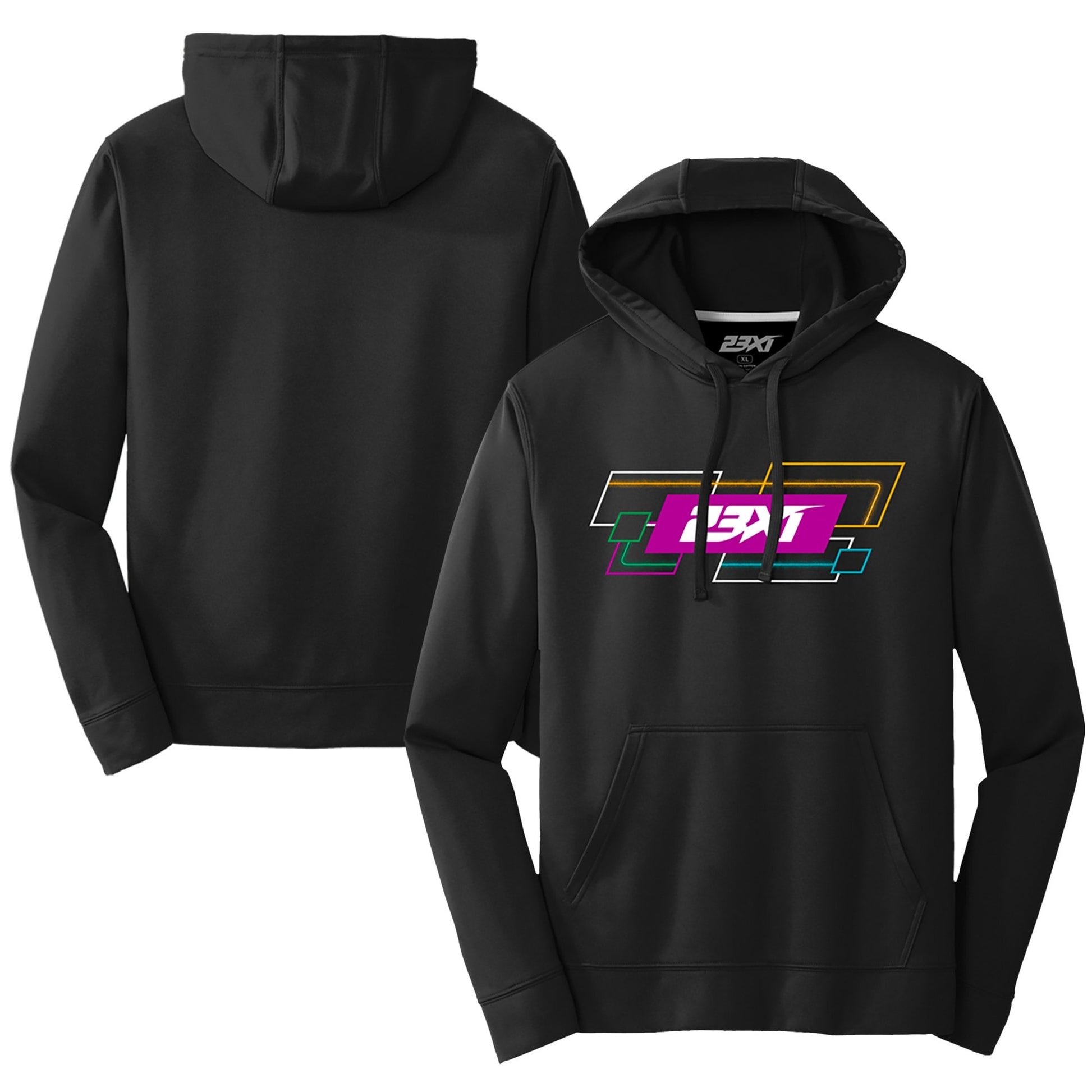 Selected slide 1 of 3Display slide 2 of 3Display slide 3 of 3 Men's 23XI Racing Black Team Tri-Blend Pullover Hoodie