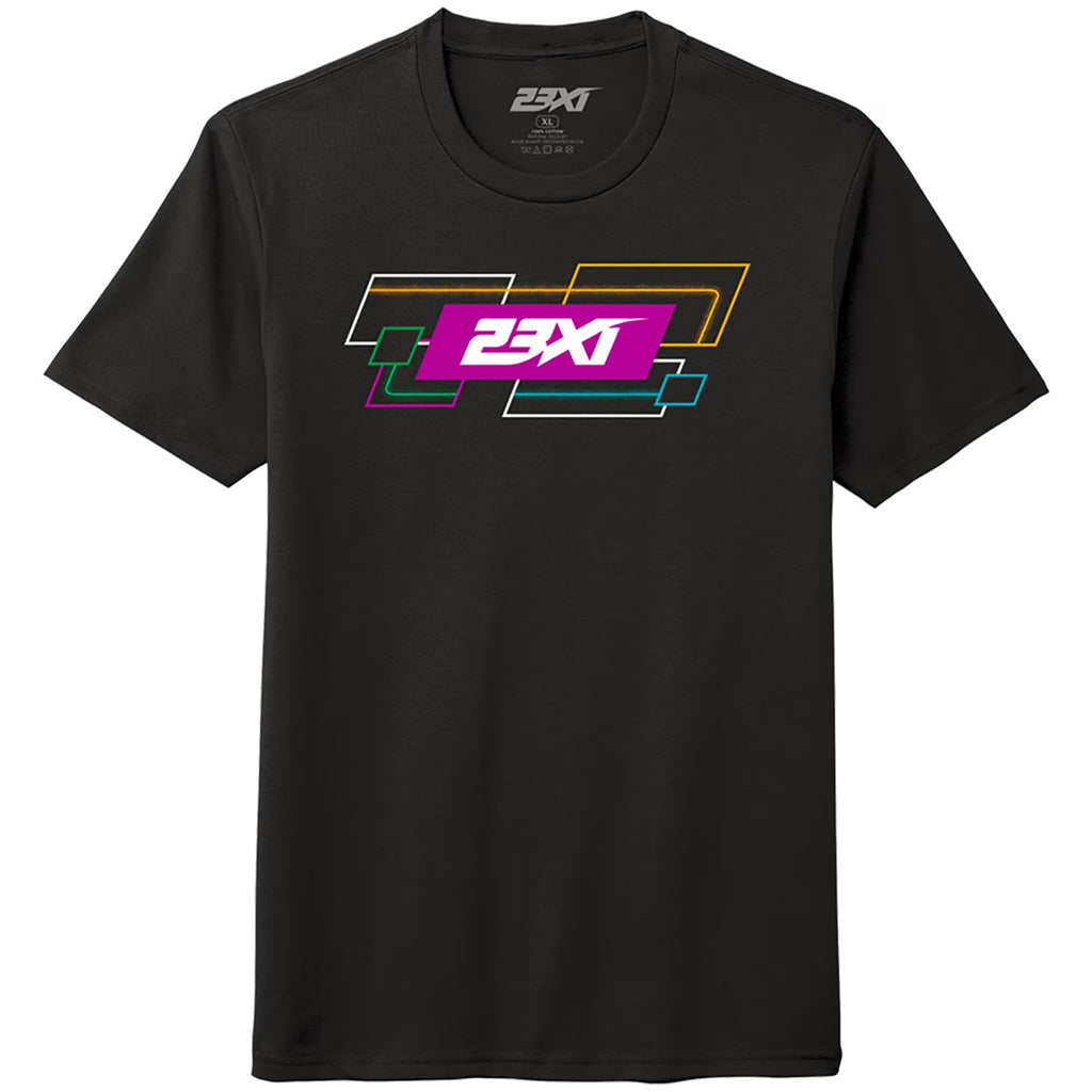 Men's 23XI Racing Black Team Tri-Blend T-Shirt