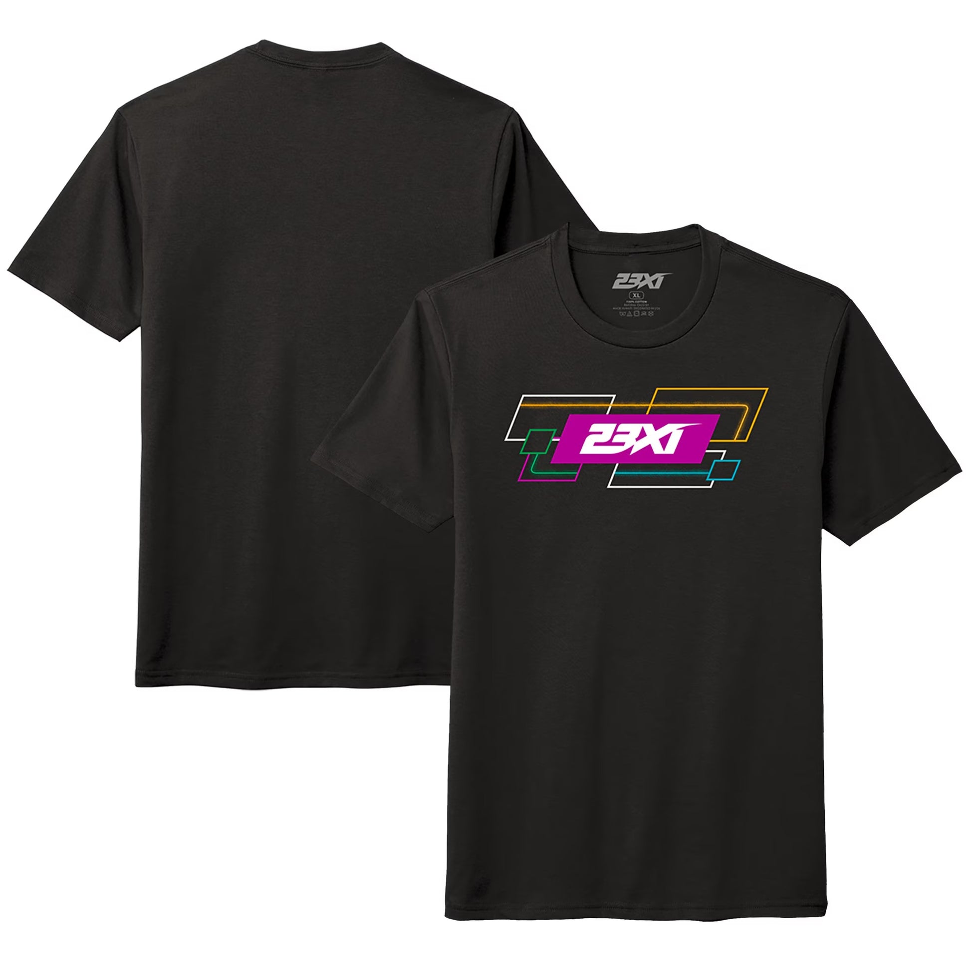Men's 23XI Racing Black Team Tri-Blend T-Shirt