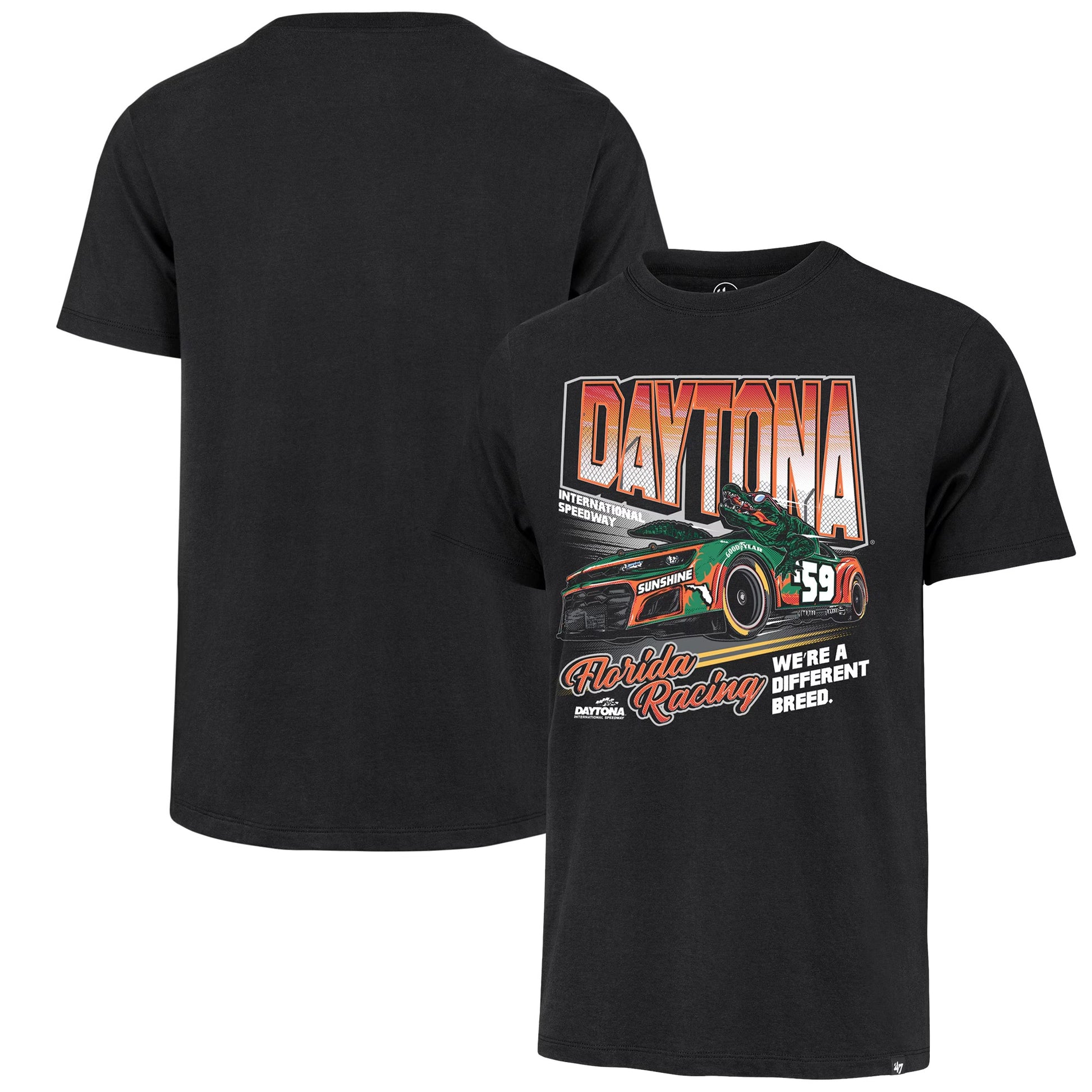 Men's Daytona International Speedway '47 Black Daytona 500 Franklin T-Shirt