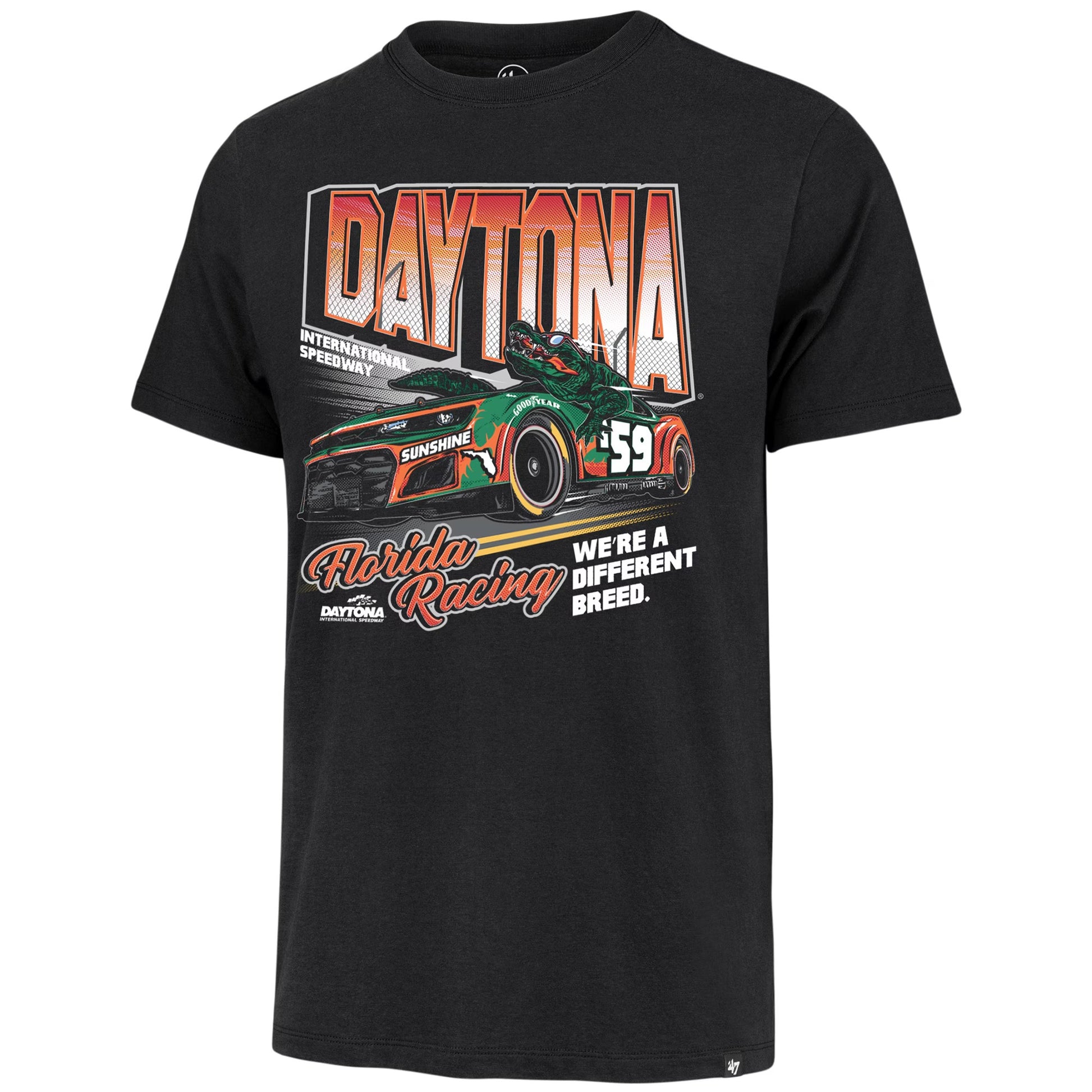 Men's Daytona International Speedway '47 Black Daytona 500 Franklin T-Shirt