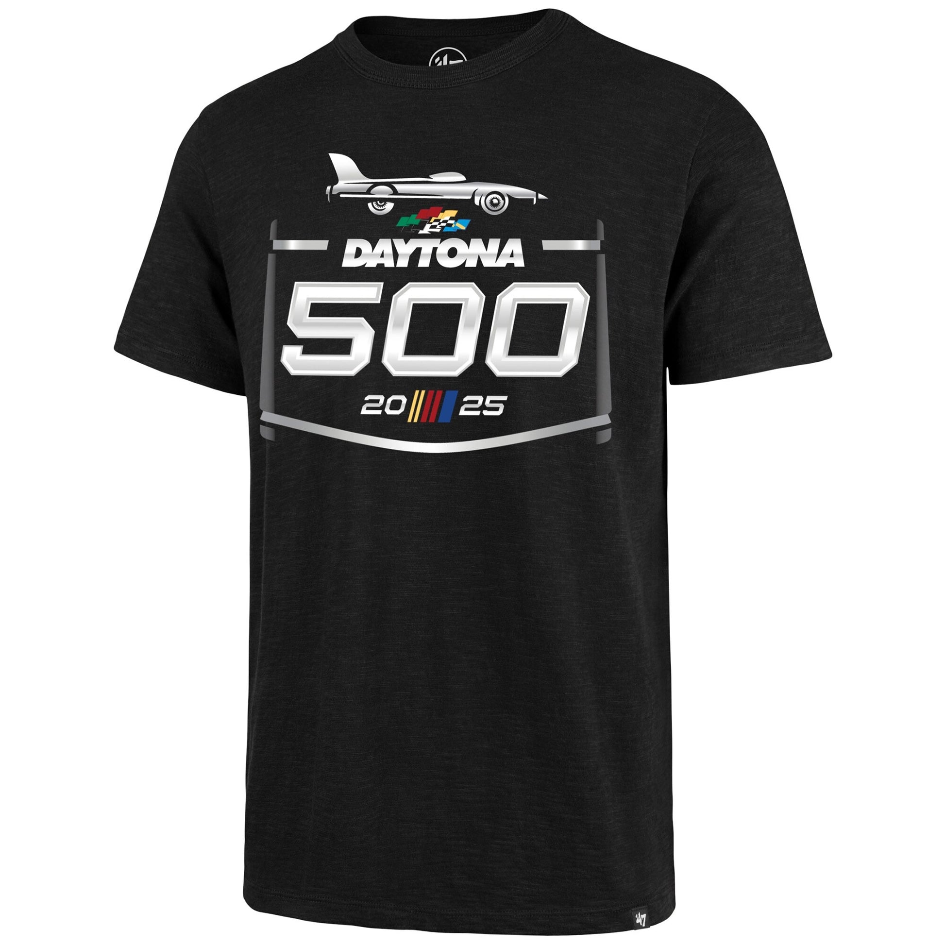 Men's Daytona International Speedway '47 Black Daytona 500 Grit Scrum T-Shirt