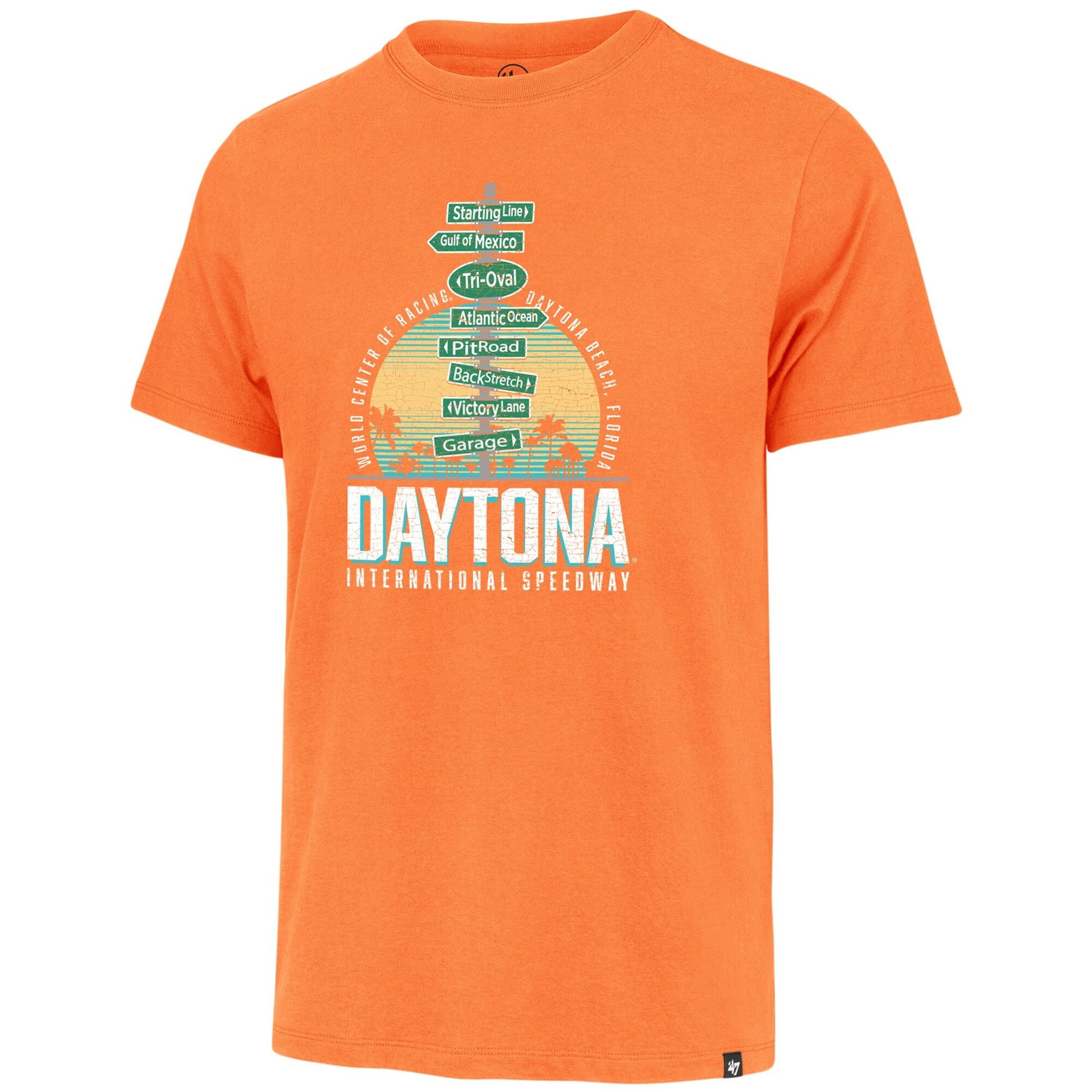 Men's Daytona International Speedway '47 Orange Daytona 500 Franklin T-Shirt
