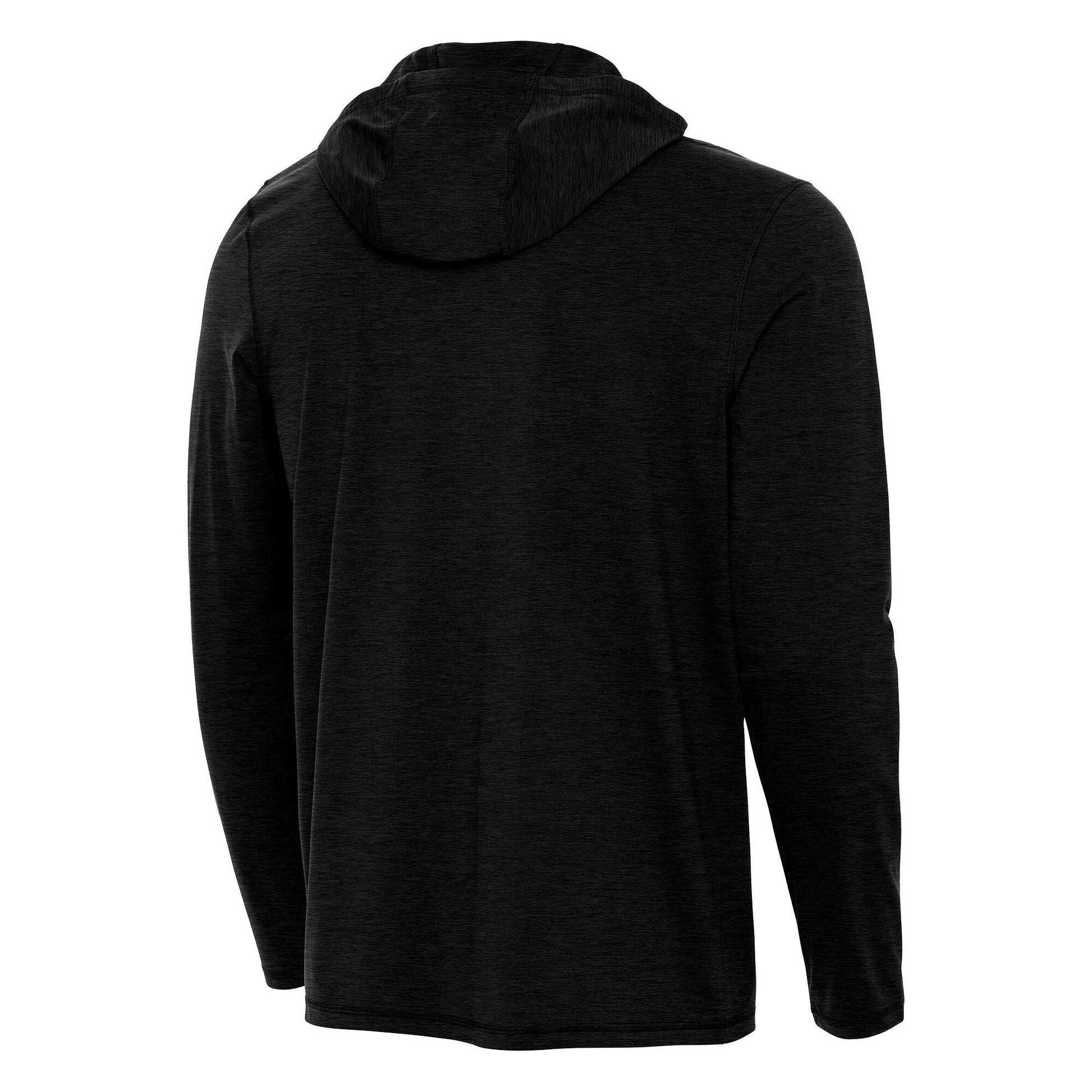 Men's Athletoutfit Chicago Street Race Antigua Heather Black Tidy Quarter-Zip Hoodie