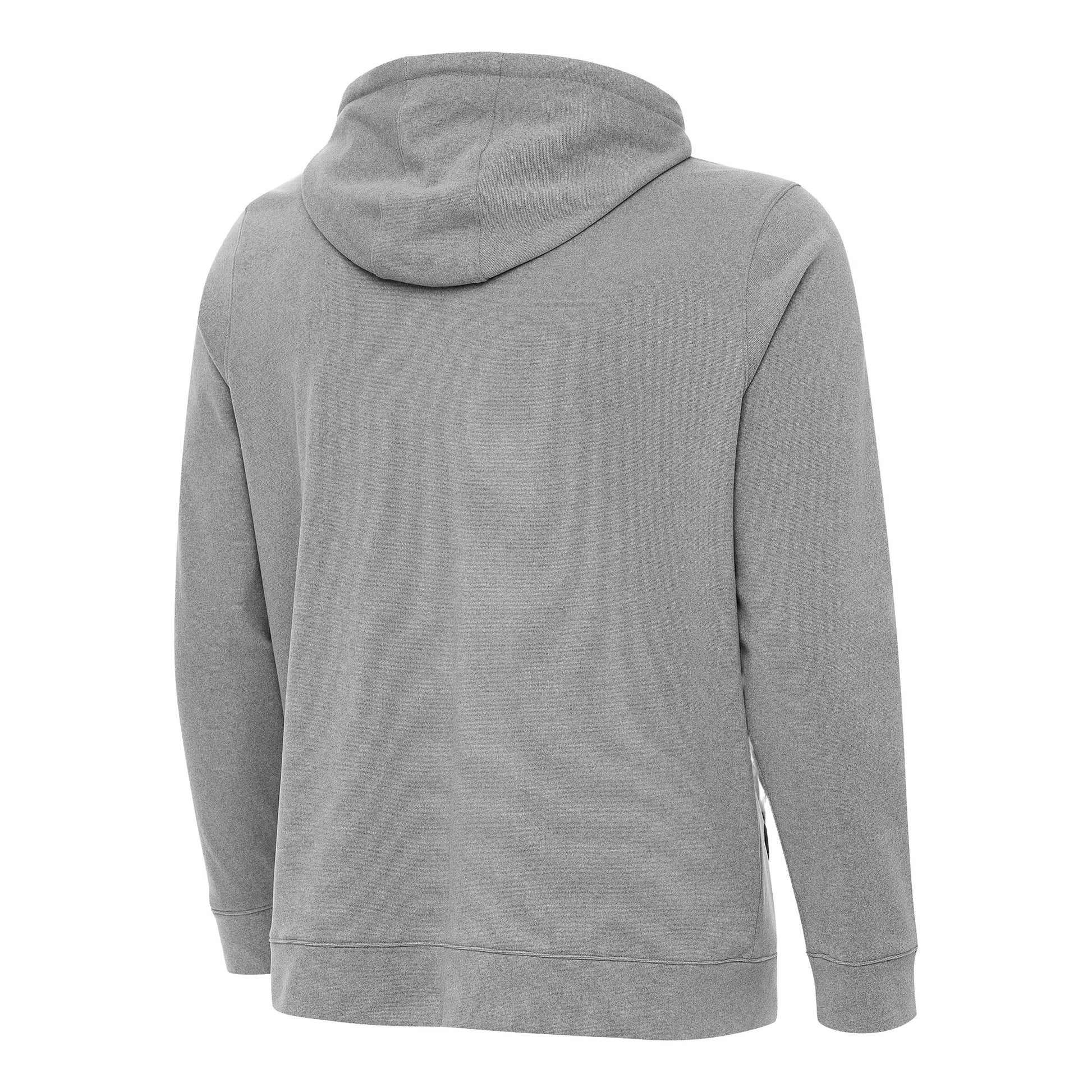 Men's NASCAR Chicago Street Race Antigua Heather Gray Effortless Full-Zip Hoodie Jacket