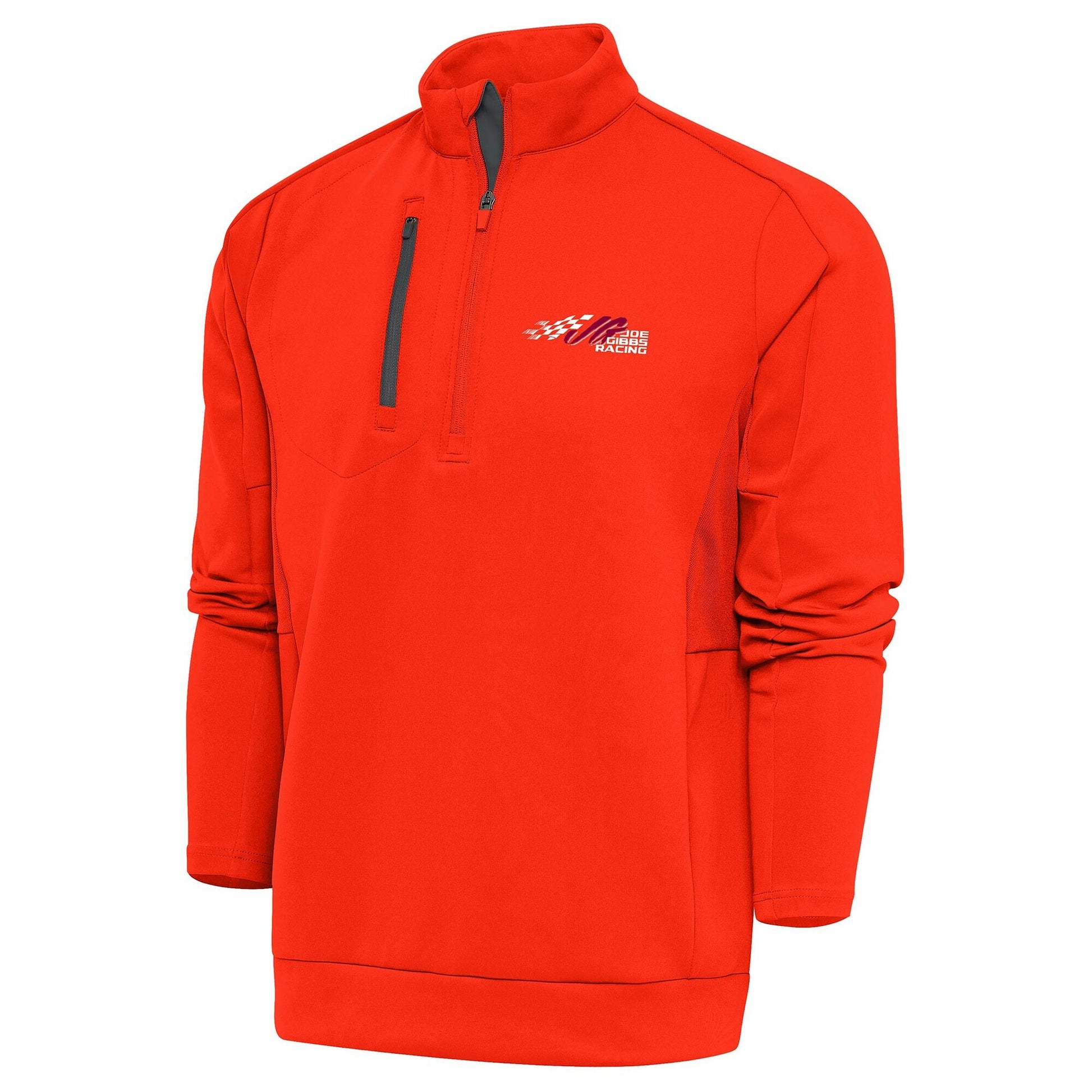 Men's Joe Gibbs Racing Antigua Orange Generation Quarter-Zip Pullover Top