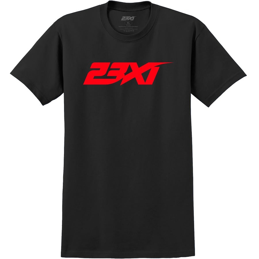 Men's 23XI Racing Black Logo Tri-Blend T-Shirt
