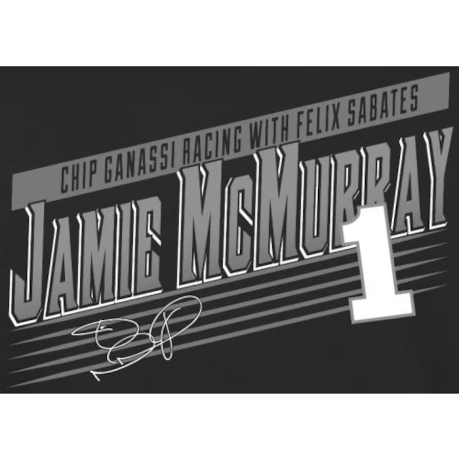 Men's Jamie McMurray Black Crank Shaft T-Shirt