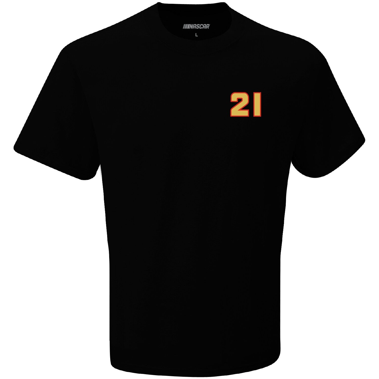 Men's Harrison Burton Checkered Flag Black Exclusive Tonal Flag T-Shirt