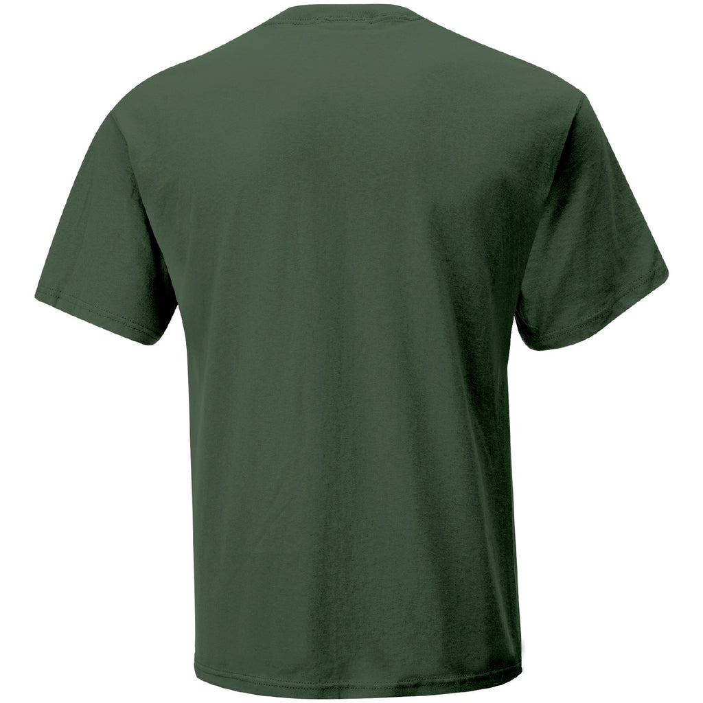 Men's Harrison Burton Checkered Flag Olive Camo Patriotic T-Shirt