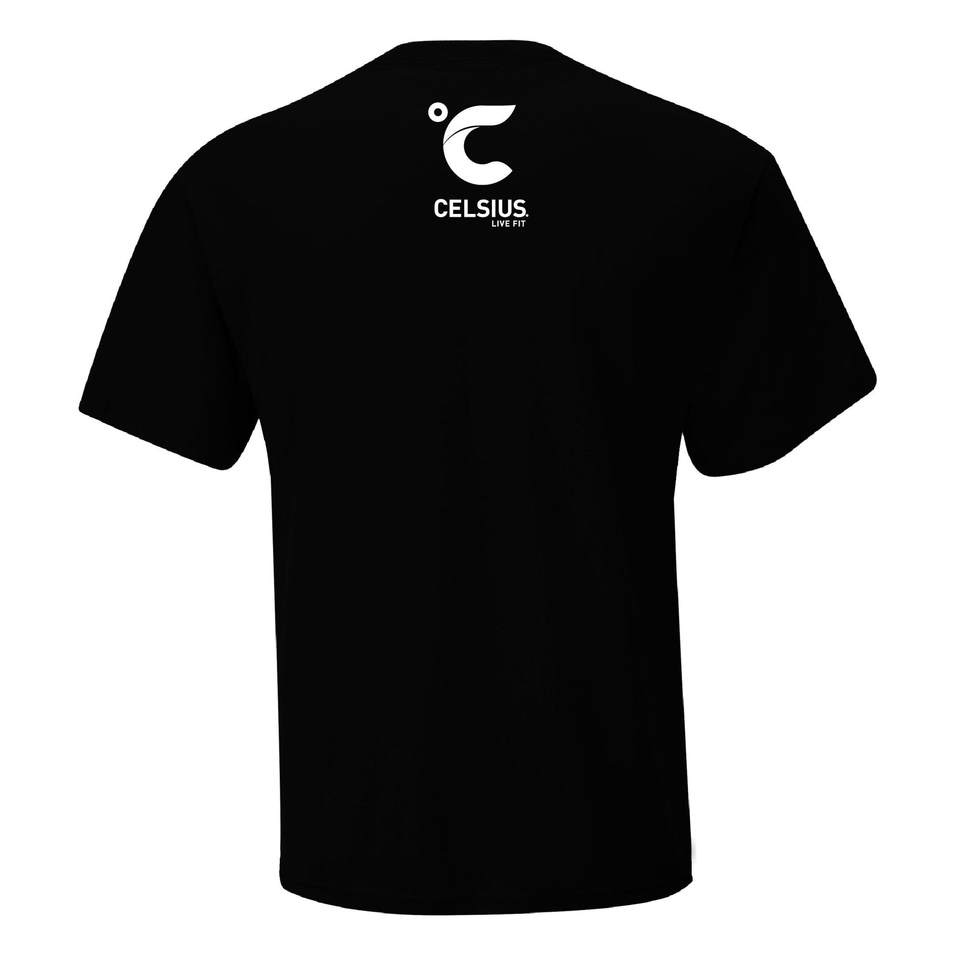 Men's Corey LaJoie Checkered Flag Sports Black Celsius Car T-Shirt