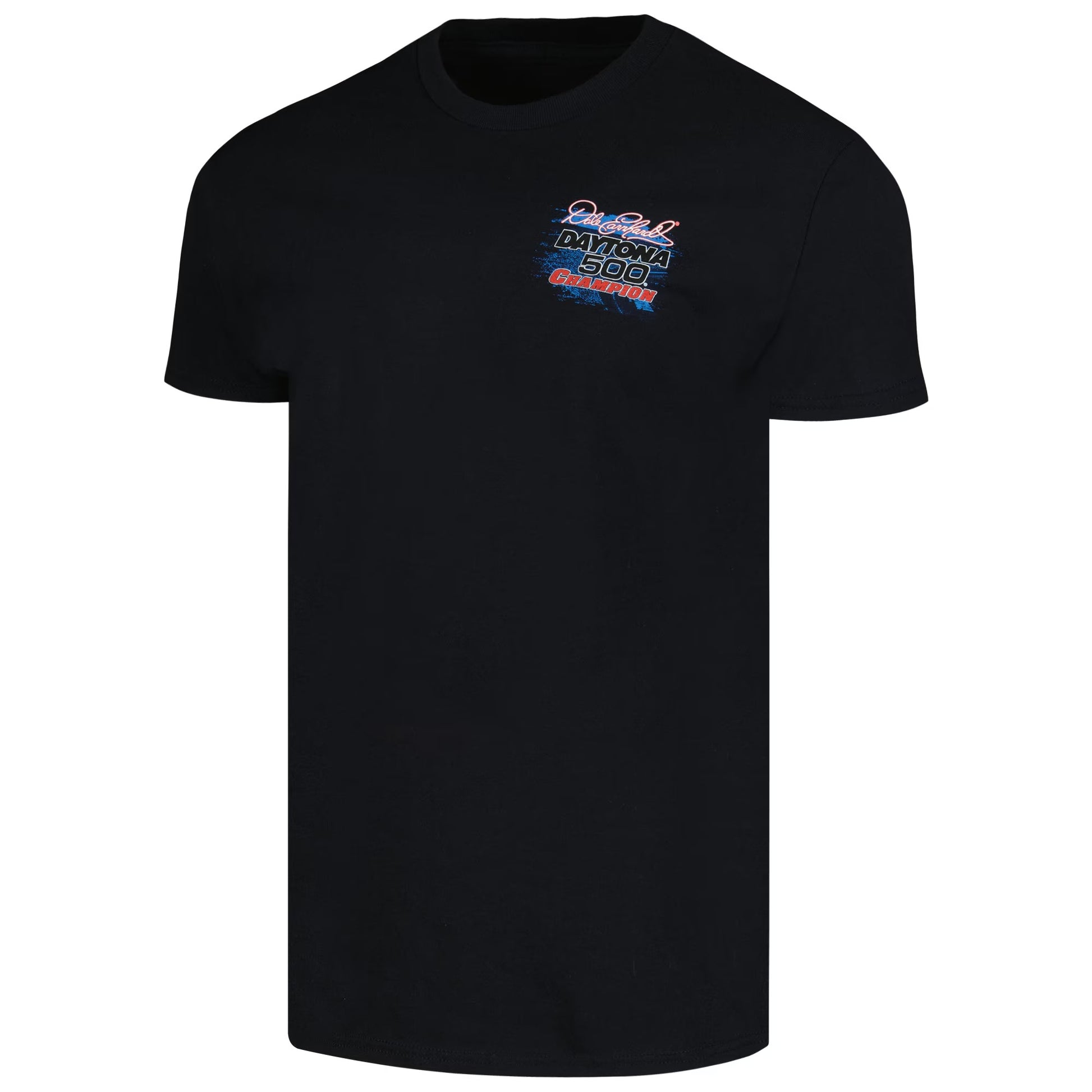 Men's Dale Earnhardt Checkered Flag Sports Black 1998 Daytona 500 Champion Anniversary T-Shirt