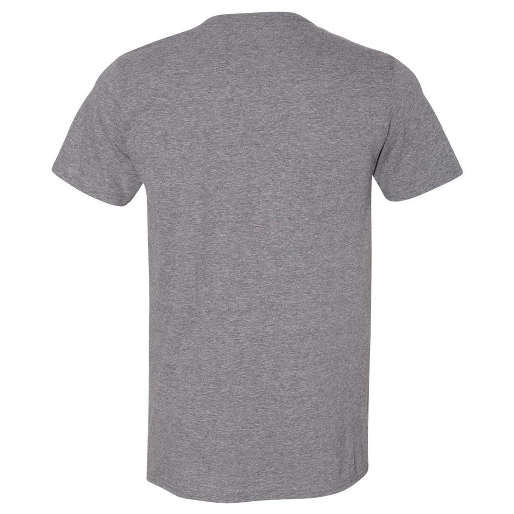 Men's Checkered Flag Sports Heather Charcoal Bowman Gray Stadium Clash Auto Races T-Shirt