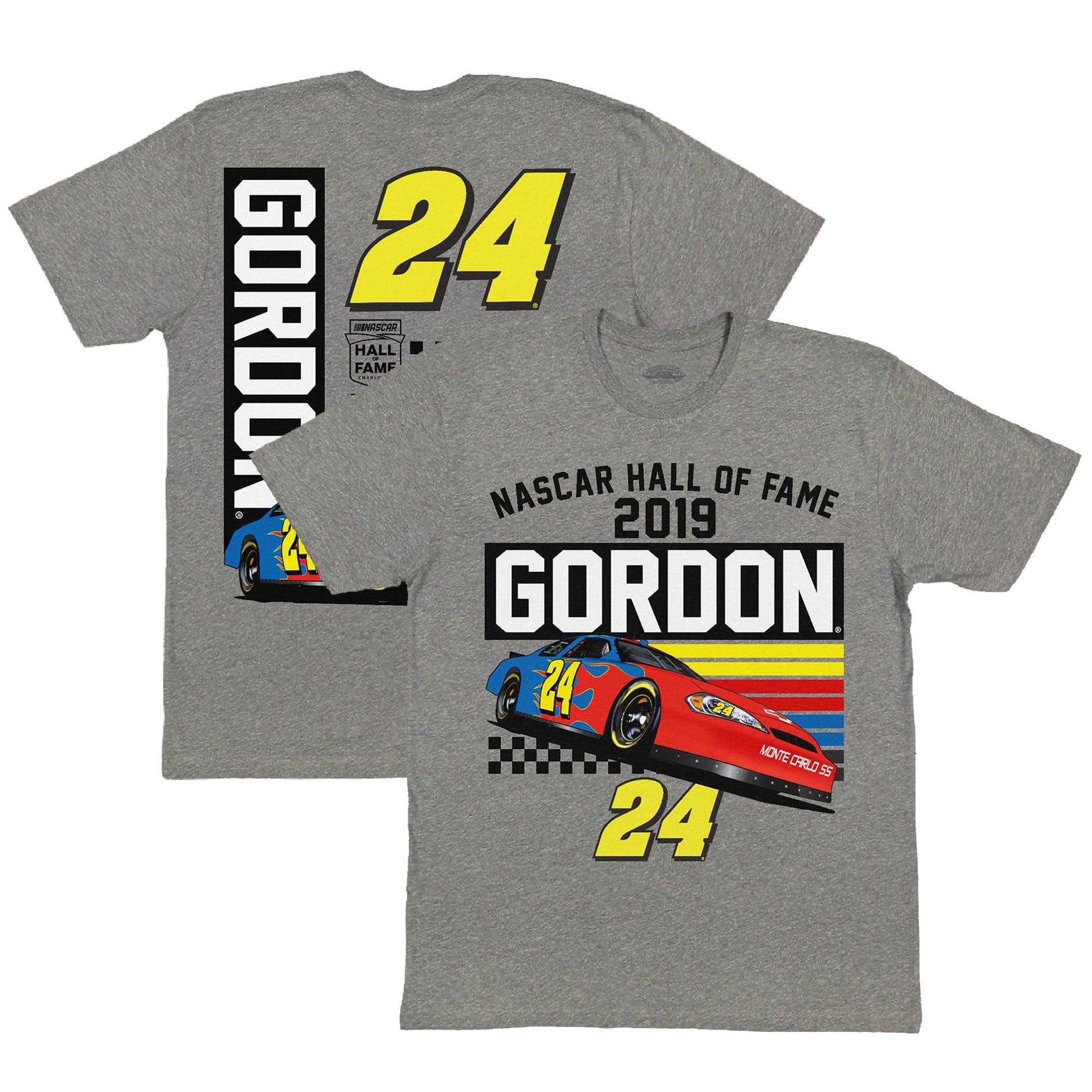 Men's NASCAR Checkered Flag Sports Heather Charcoal Hall Of Fame T-Shirt
