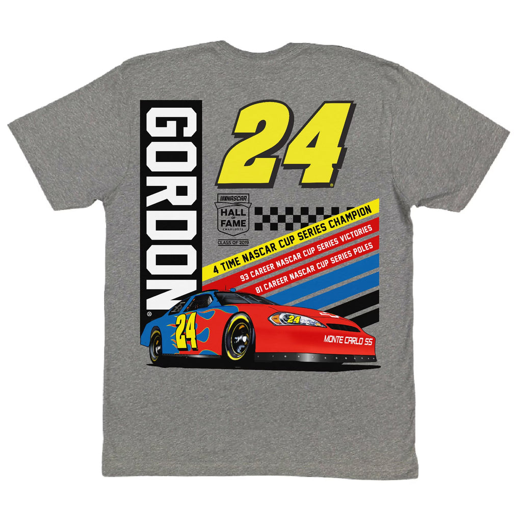 Men's NASCAR Checkered Flag Sports Heather Charcoal Hall Of Fame T-Shirt