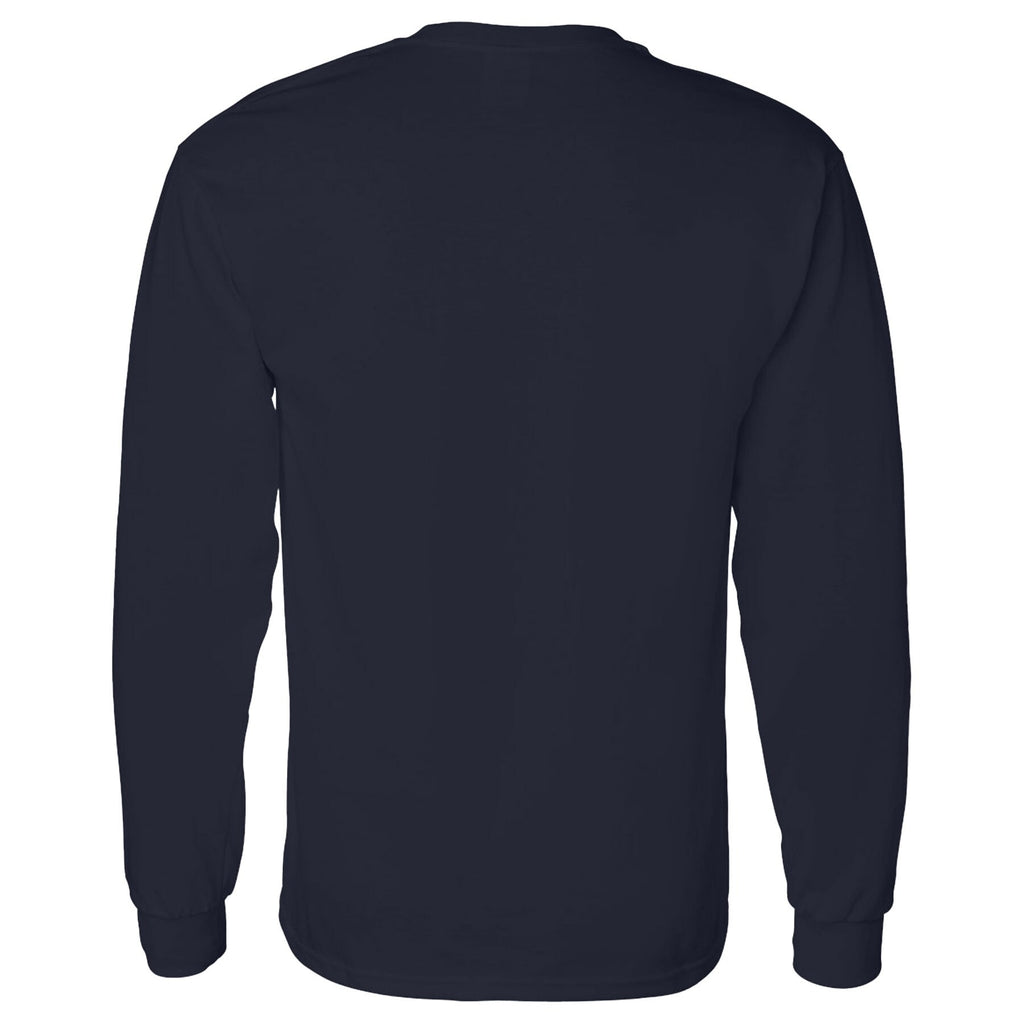 Men's Daytona International Speedway Checkered Flag Sports Navy 2025 Daytona 500 Logo Long Sleeve T-Shirt