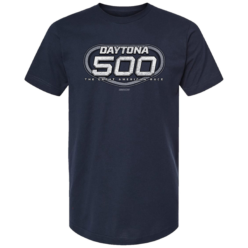 Men's Daytona International Speedway Checkered Flag Sports Navy 2025 Daytona 500 Vintage T-Shirt