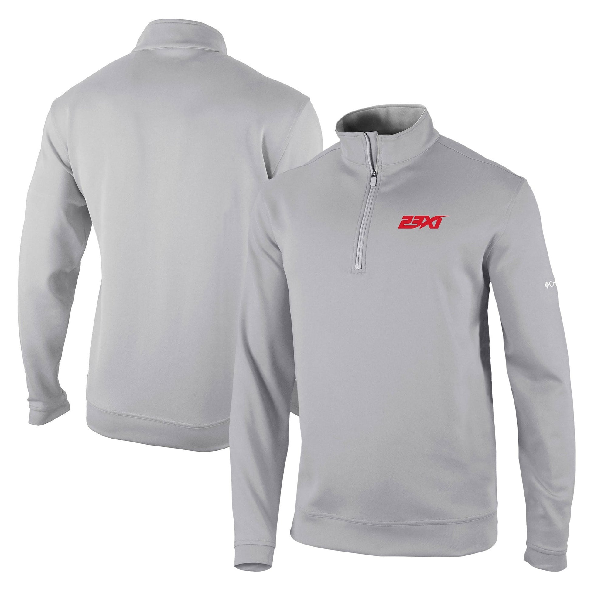 Men's 23XI Racing Columbia Gray Omni-Wick Wickhams Hills Quarter-Zip Pullover Top