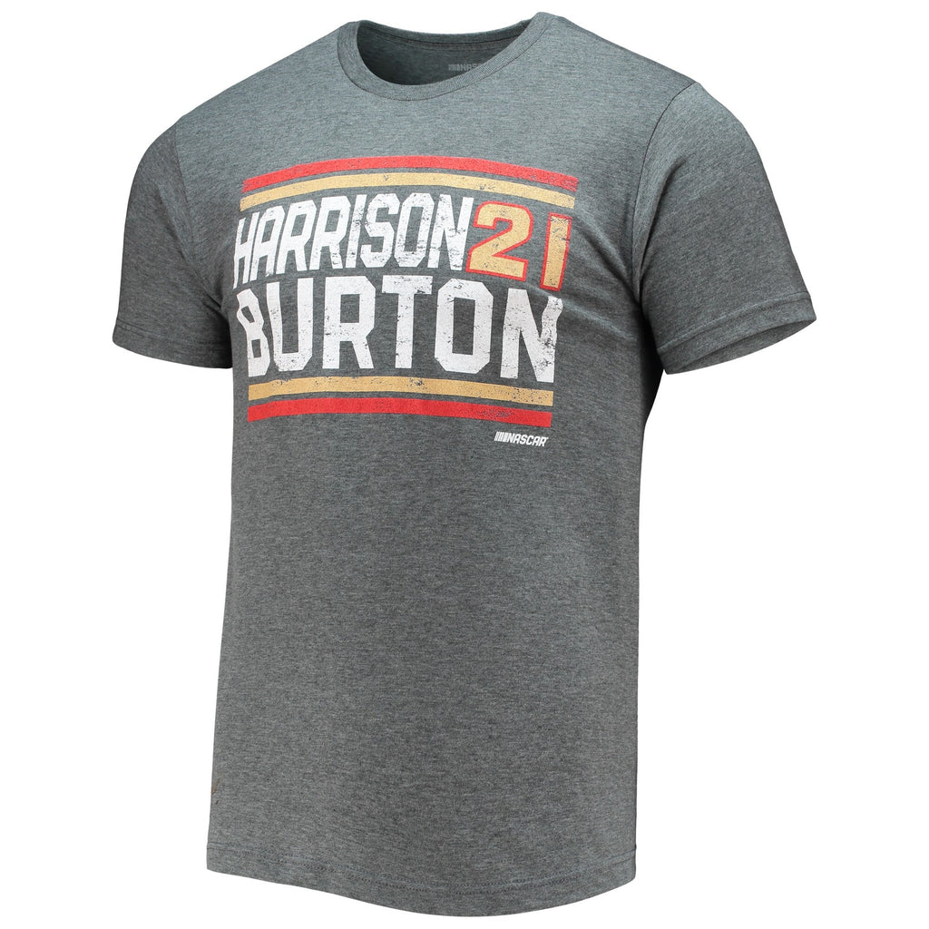 Men's Harrison Burton Heathered Charcoal Restart T-Shirt