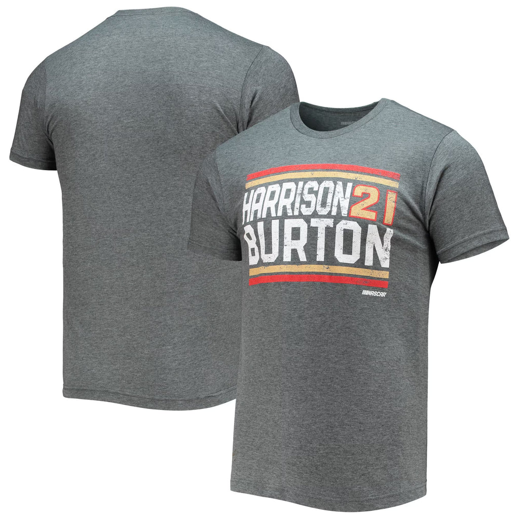 Men's Harrison Burton Heathered Charcoal Restart T-Shirt