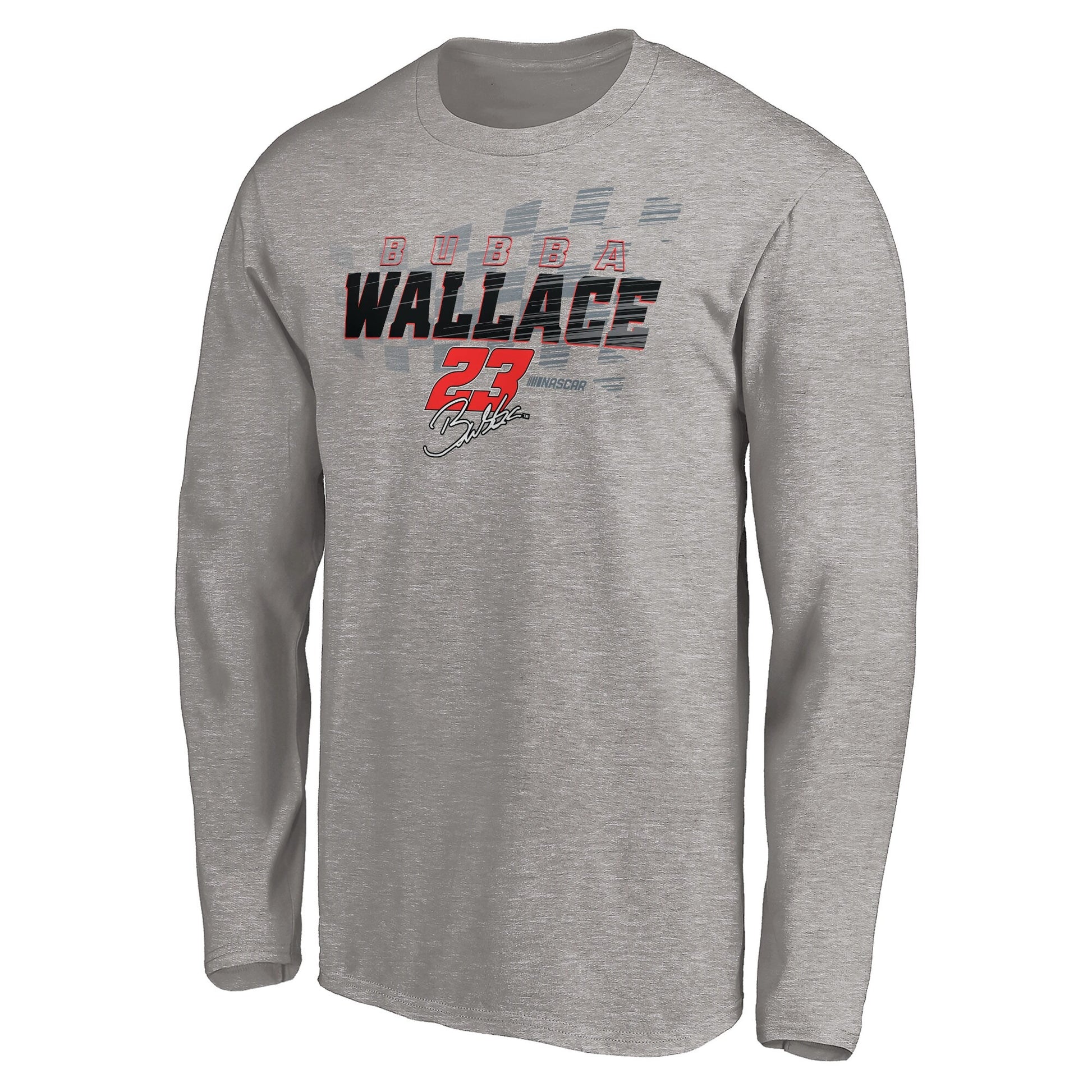 Men's Bubba Wallace Heathered Gray Difference Maker Long Sleeve T-Shirt
