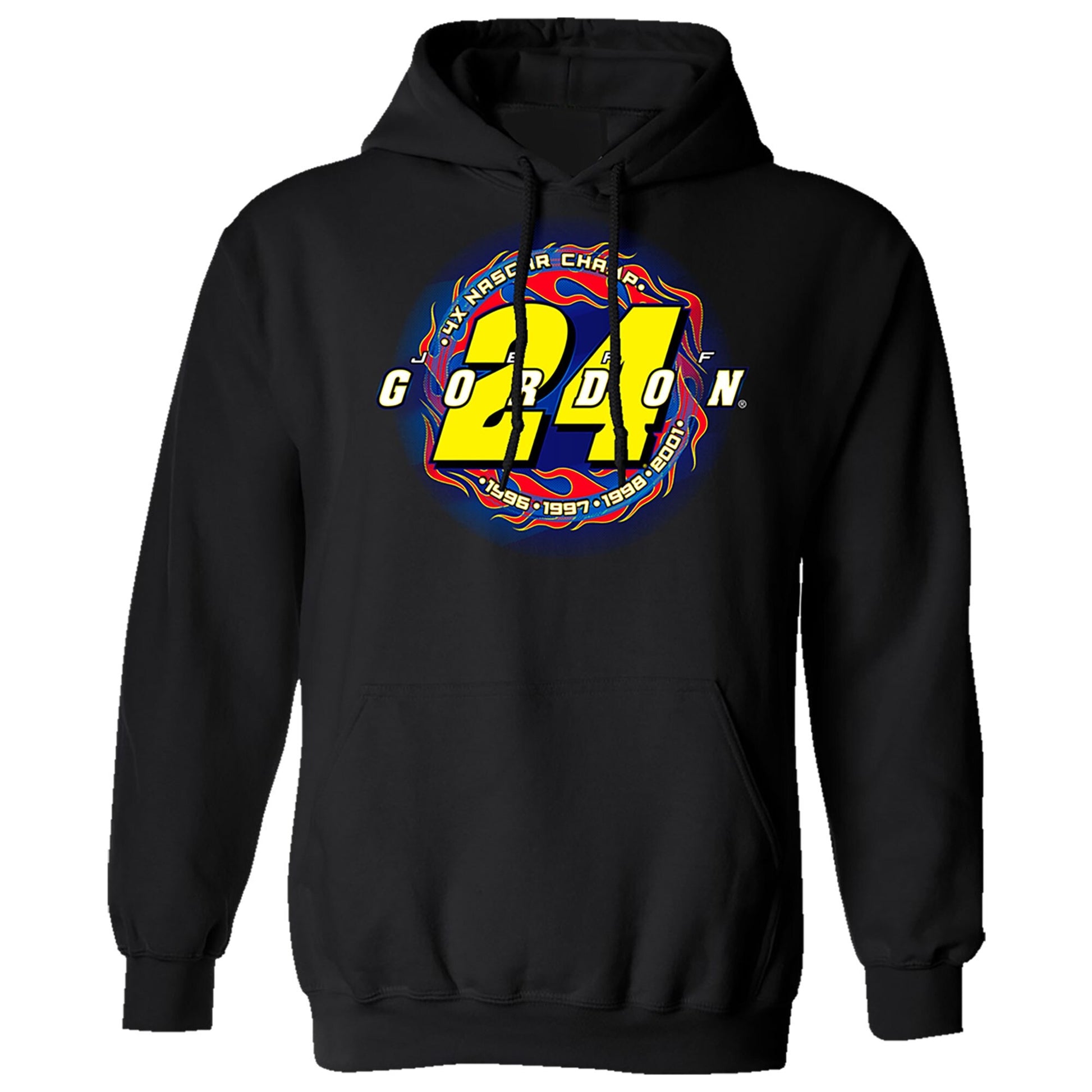 Men's Jeff Gordon Hendrick Motorsports Team Collection Black Four-Time NASCAR Champion Pullover Hoodie