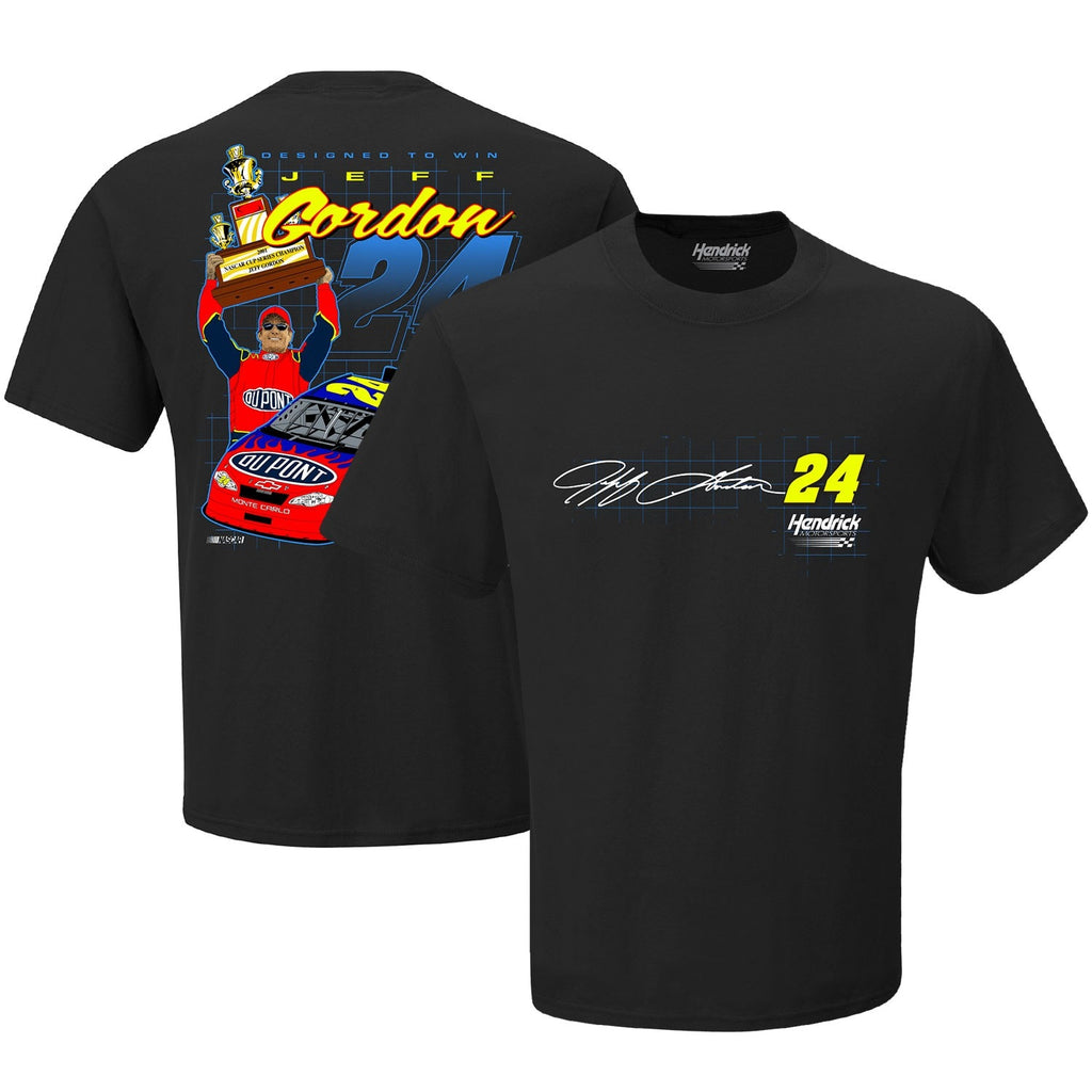 Men's Jeff Gordon Hendrick Motorsports Team Collection Black Legends Trophy T-Shirt
