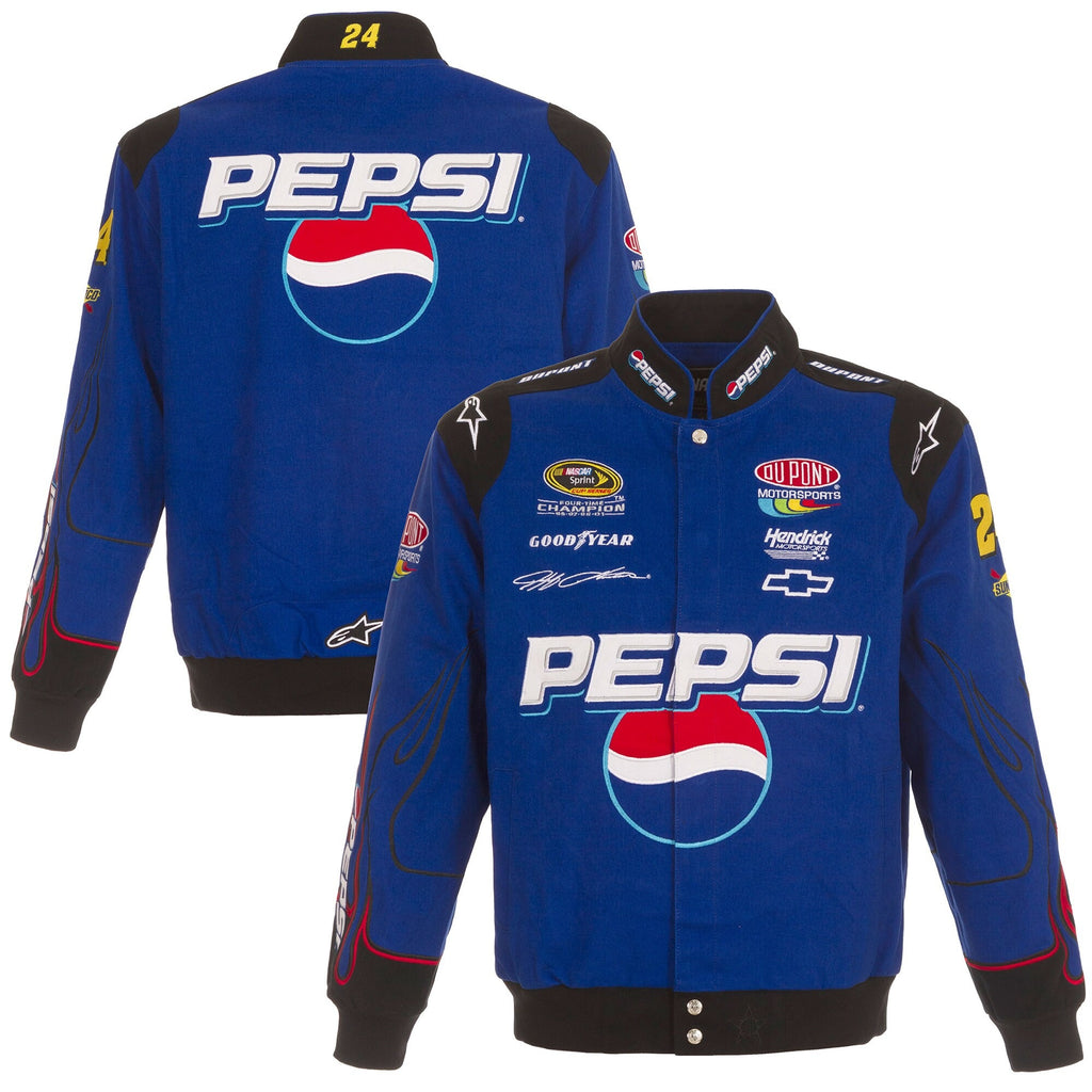 Men's Jeff Gordon JH Design Royal Pepsi Full-Snap Twill Uniform Jacket