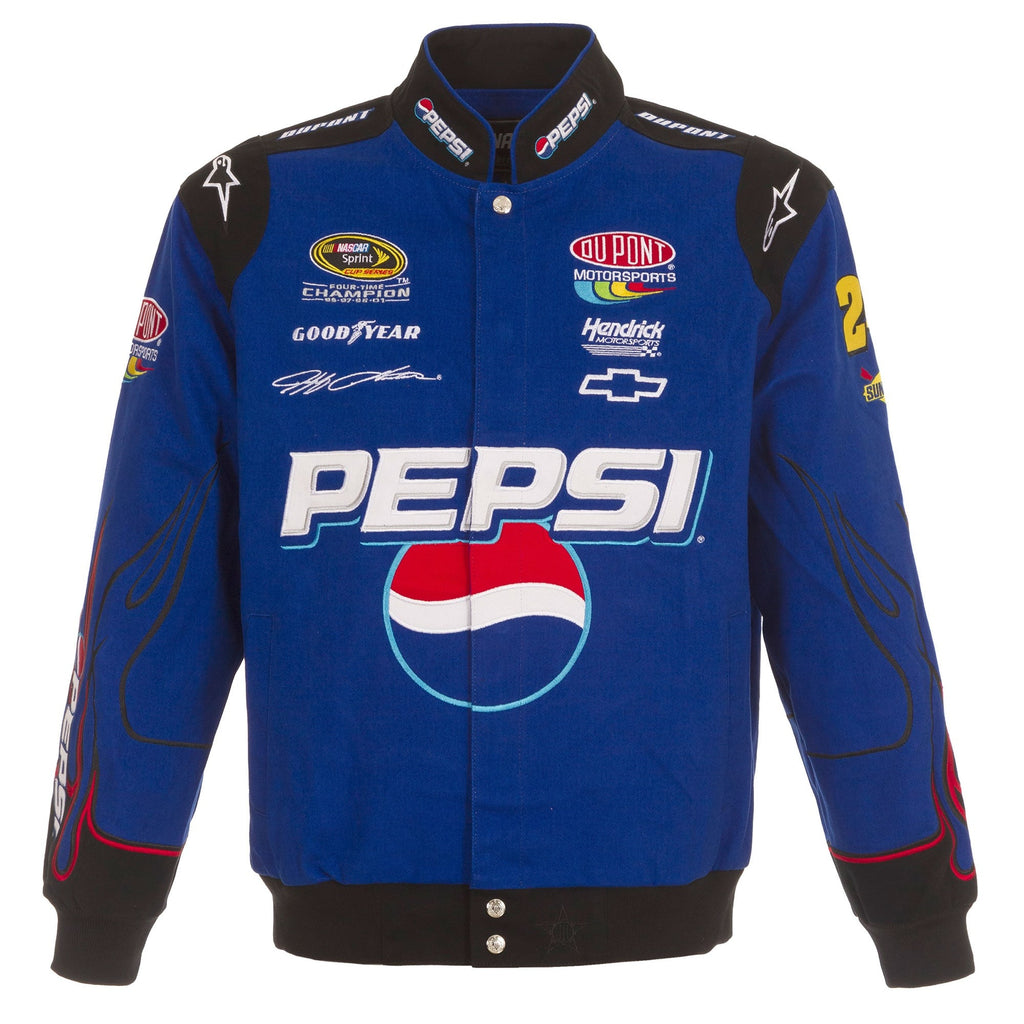 Men's Jeff Gordon JH Design Royal Pepsi Full-Snap Twill Uniform Jacket