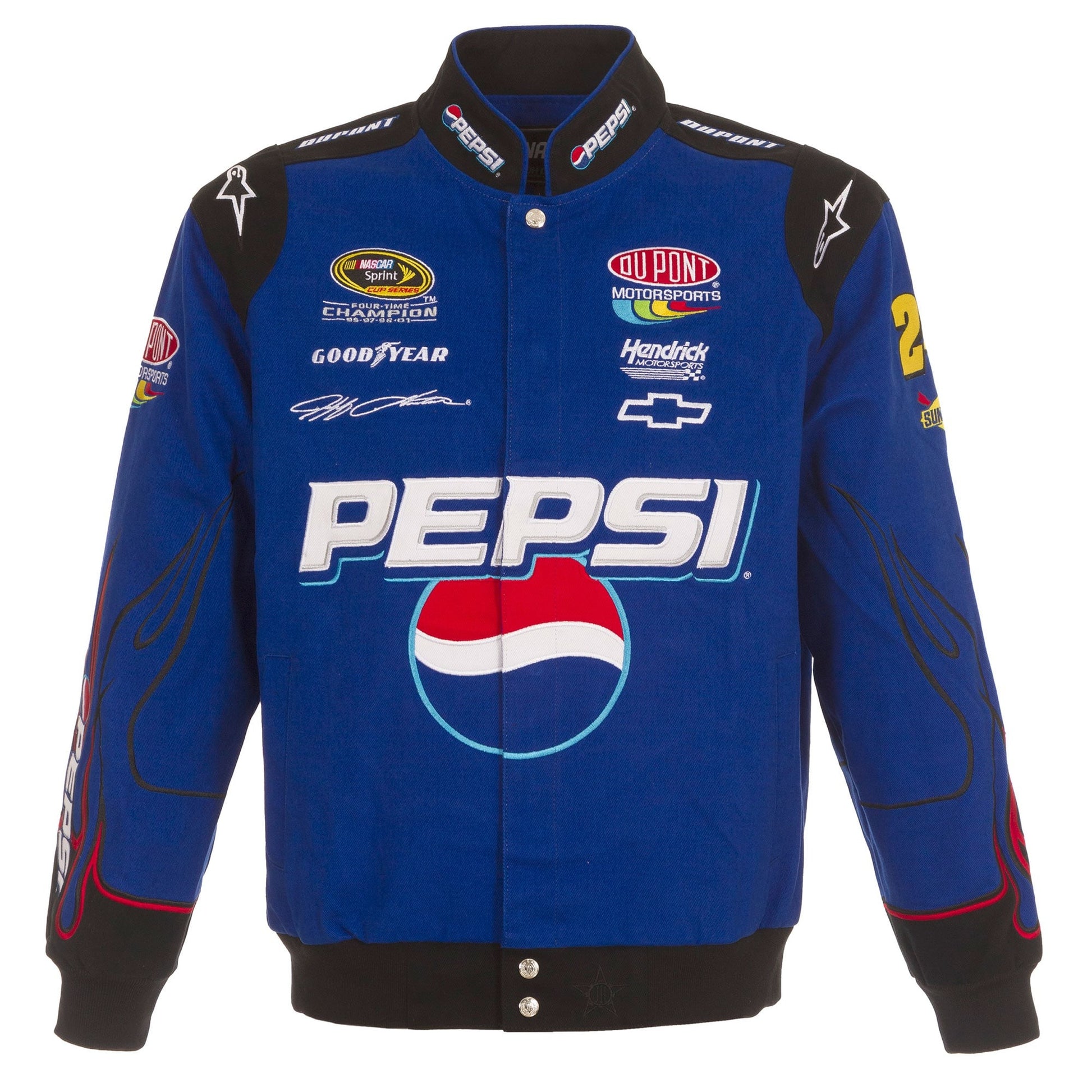 Men's Jeff Gordon JH Design Royal Pepsi Full-Snap Twill Uniform Jacket