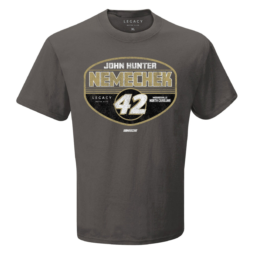 Men's John Hunter Nemechek LEGACY Motor Club Team Collection Charcoal Tailgate T-Shirt