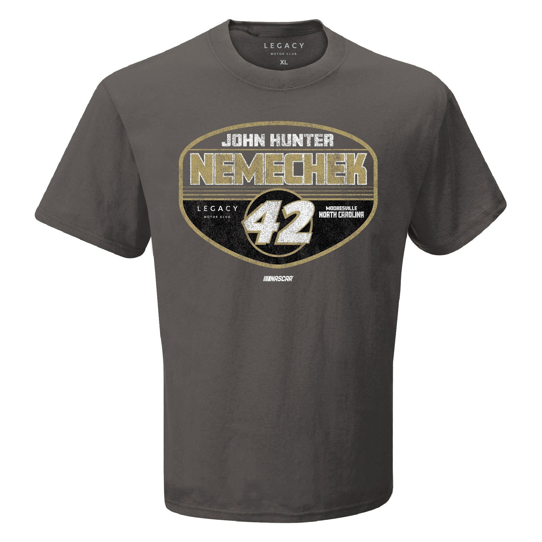 Men's John Hunter Nemechek LEGACY Motor Club Team Collection Charcoal Tailgate T-Shirt
