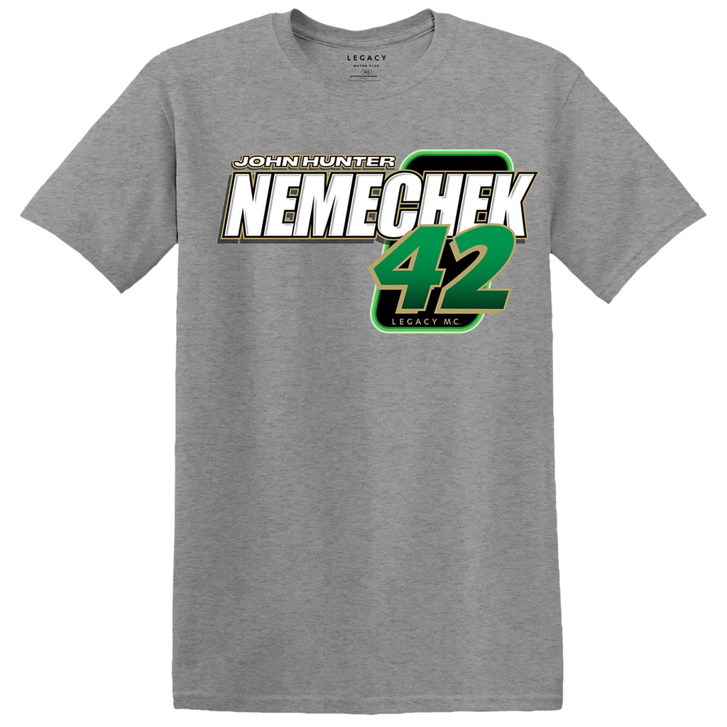 Men's John Hunter Nemechek LEGACY Motor Club Team Collection Heather Charcoal Dollar Tree Car T-Shirt