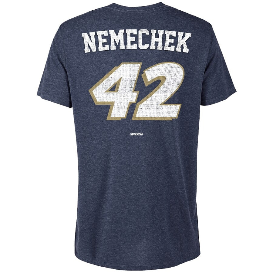 Men's John Hunter Nemechek LEGACY Motor Club Team Collection Heather Navy Rush Hour Tri-Blend T-Shirt
