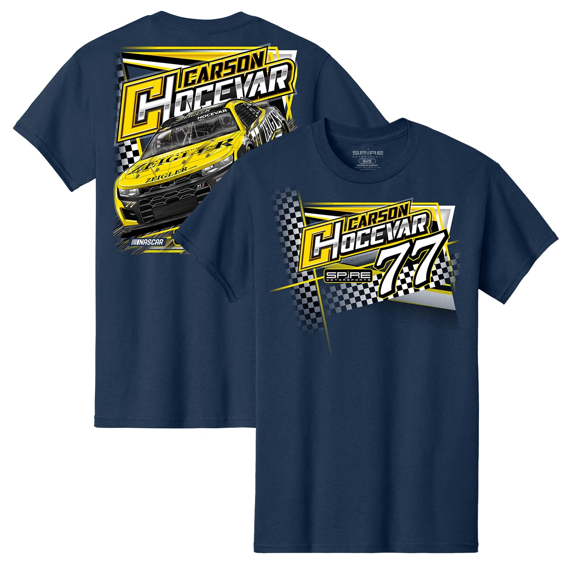 Men's Carson Hocevar Navy Zeigler Car T-Shirt