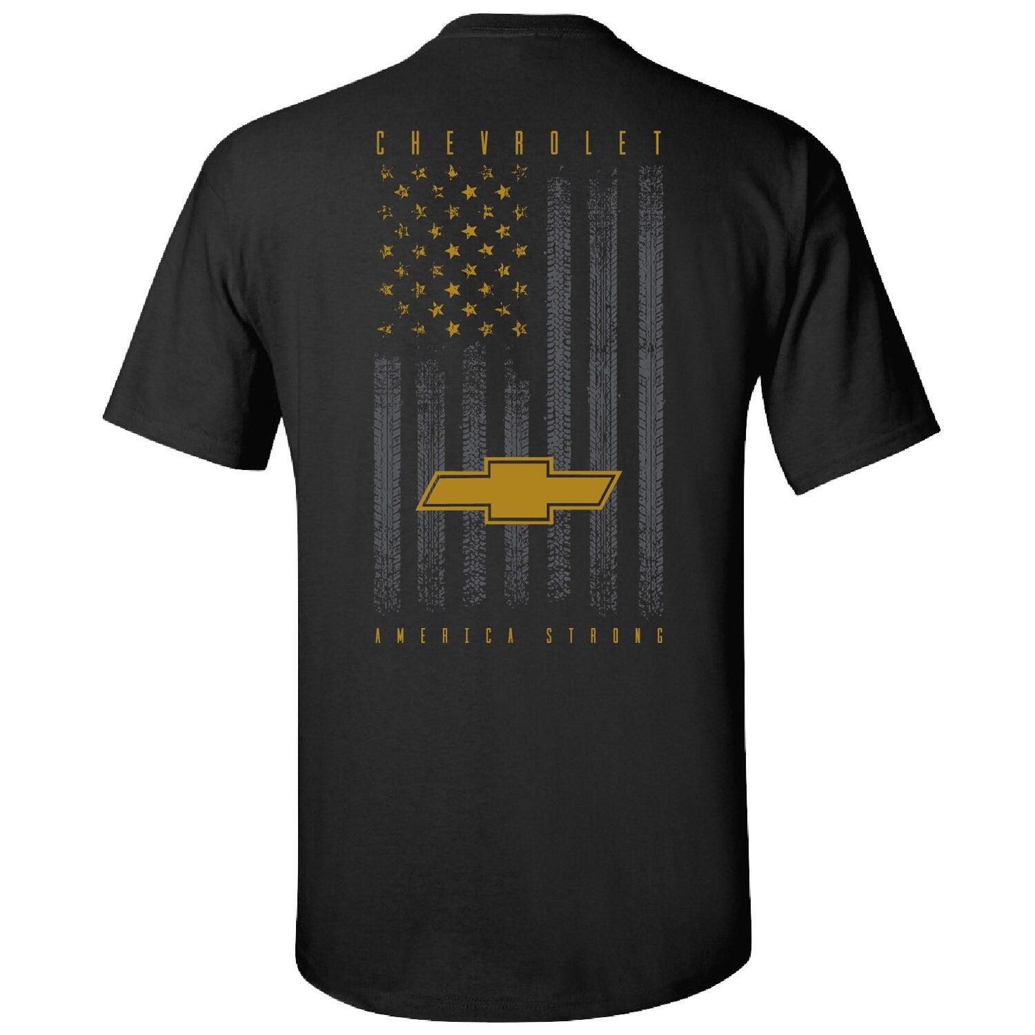 Men's Chevrolet Next Level Black Flag T-Shirt